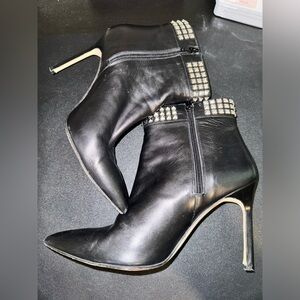 Manolo Blahnik Studded Boots Size 41